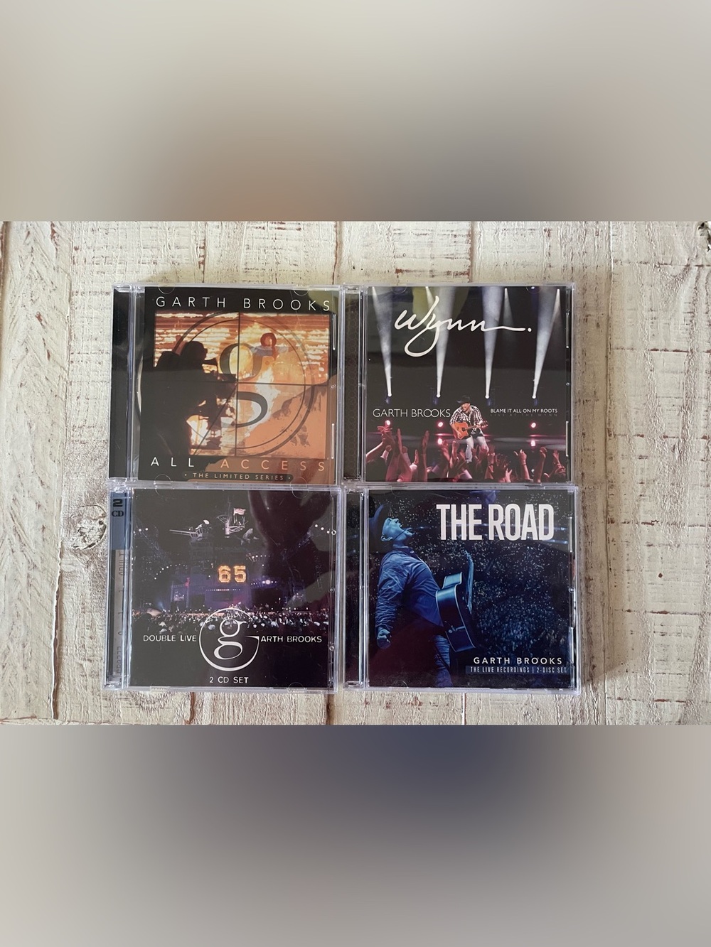 Garth Brooks CD Lot - 4 Live Albums - Black & Blue Covers